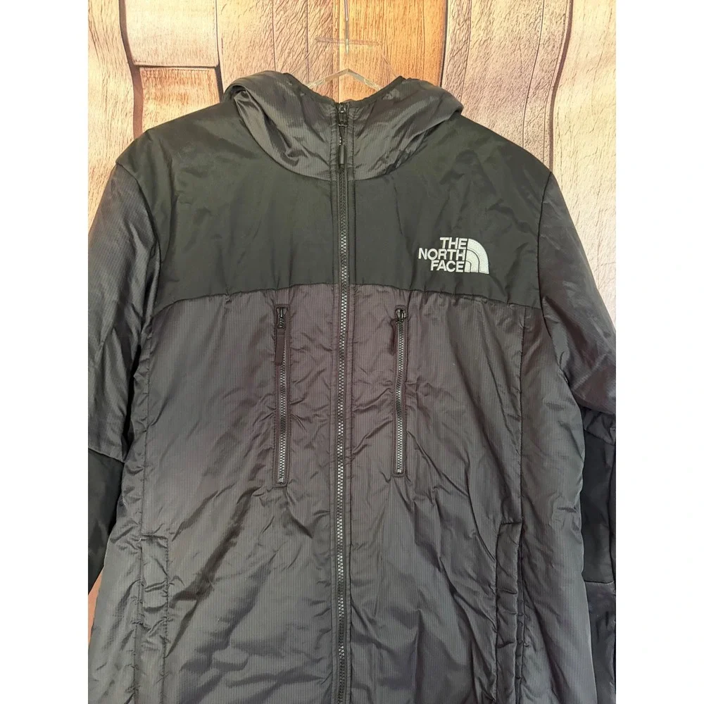 The North Face Jacket Insulated Hooded Coat Full Zip Black Fall Winter Large